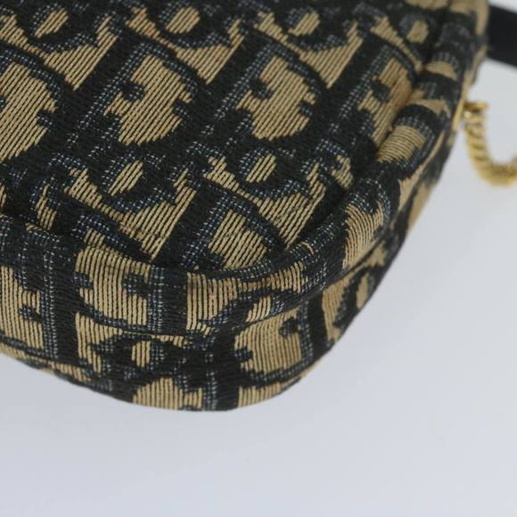 Christian Dior Trotter Canvas Chain Shoulder Bag Navy Auth yk9686 - Picture 9 of 16